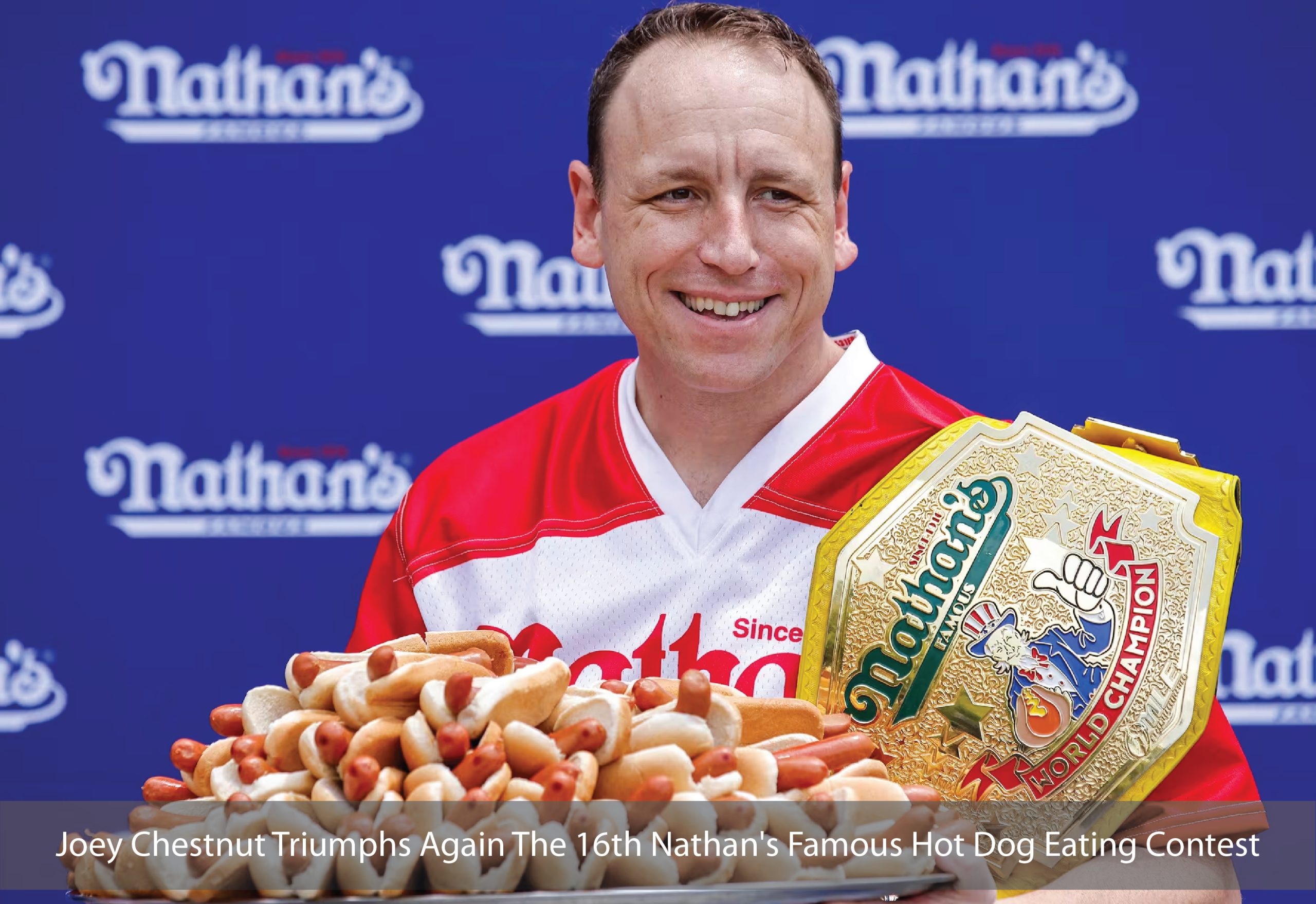 Joey Chestnut Triumphs Again The 16th Nathan's Famous Hot Dog Eating Contest