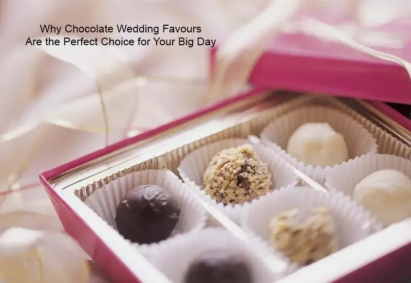chocolate wedding favours